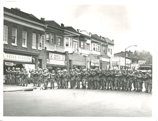 Gas Masks on Federal troops