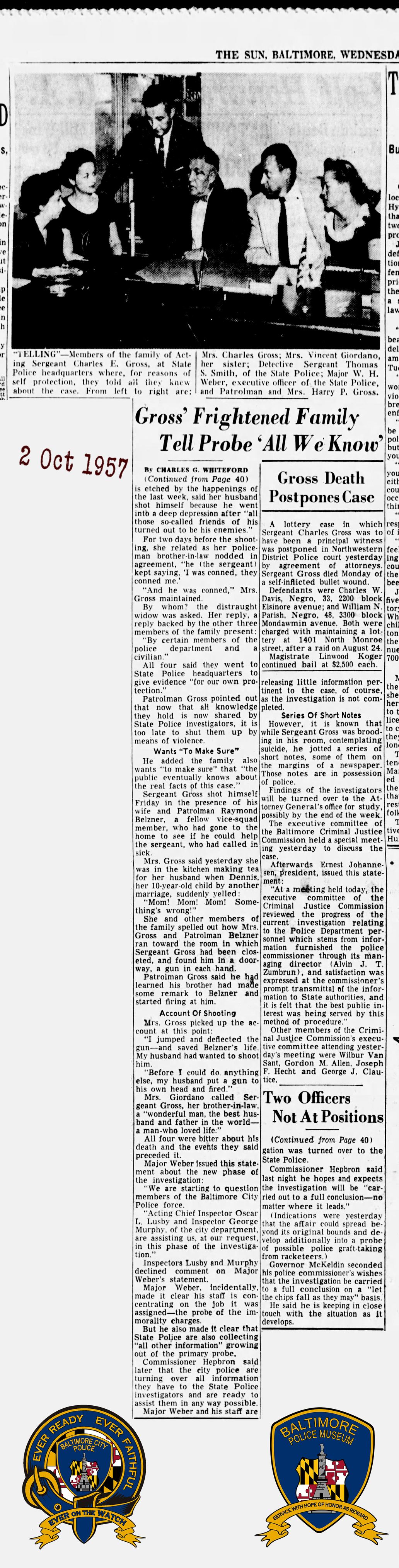 The Baltimore Sun Wed Oct 2 1957 pg2