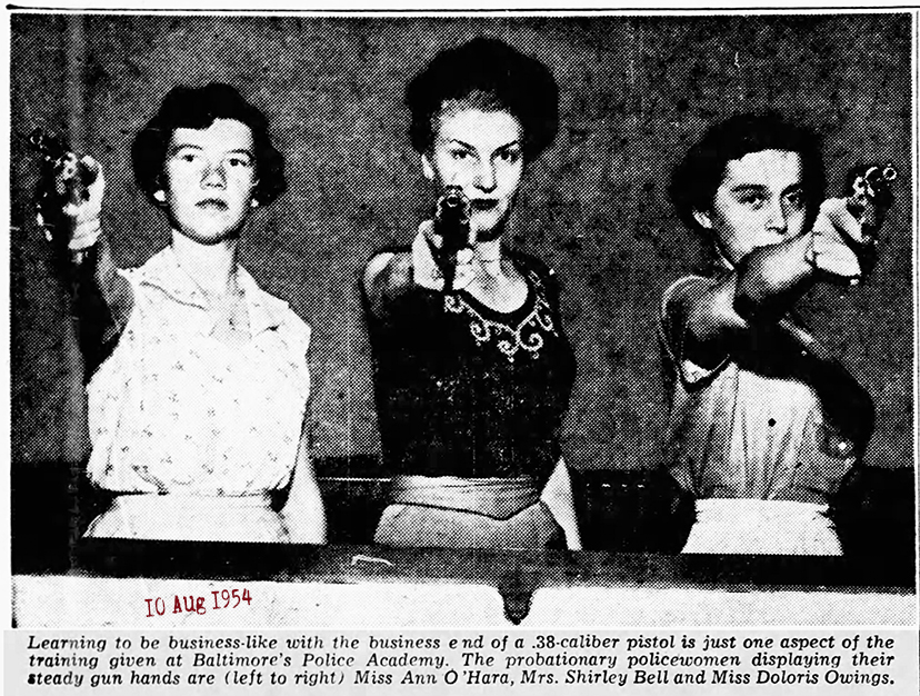 Ladies in Blue The Evening Sun Tue Aug 10 1954 72